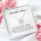 To my Beautiful Mom, Mother's Day Gift, Love Knot Necklace