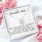 To My Beautiful Mom, Love Knot Necklace