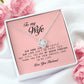 To My Wife, Love Knot Necklace