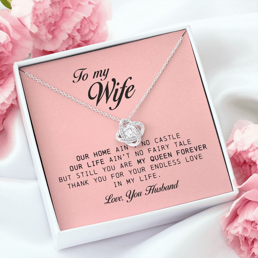 To My Wife, Love Knot Necklace