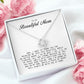 To My Beautiful Mom, Love Knot Necklace