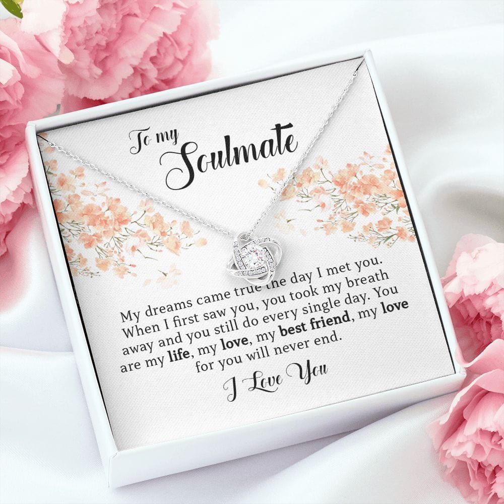 To My Soulmate, Love Knot Necklace