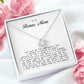 To My Bonus Mom, Love Knot Necklace