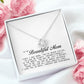 To My Beautiful Mom Love Knot Necklace