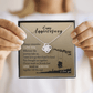 Happy Anniversary, Girlfriend Anniversary Gift, Wife Anniversary Gift, Wedding Anniversary Idea, Jewelry Message Card, Romantic Gift for Her