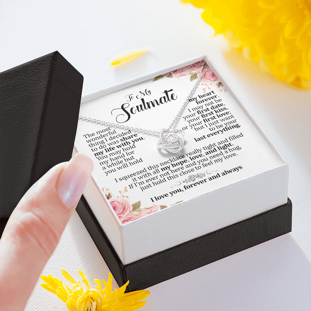 To My Soulmate | Soulmate Gift | Soulmate Jewelry | Soulmate Anniversary Gift | Birthday Message Card with Gift Box