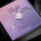 To My Wife Necklace, Happy Anniversary Gift For Wife, Gift For Wife From Husband, Wife Necklace, Wedding Anniversary Gift for Her, Wife Gift