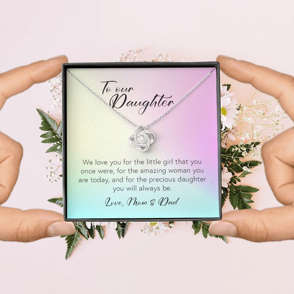To Our Daughter, Love Knot Necklace