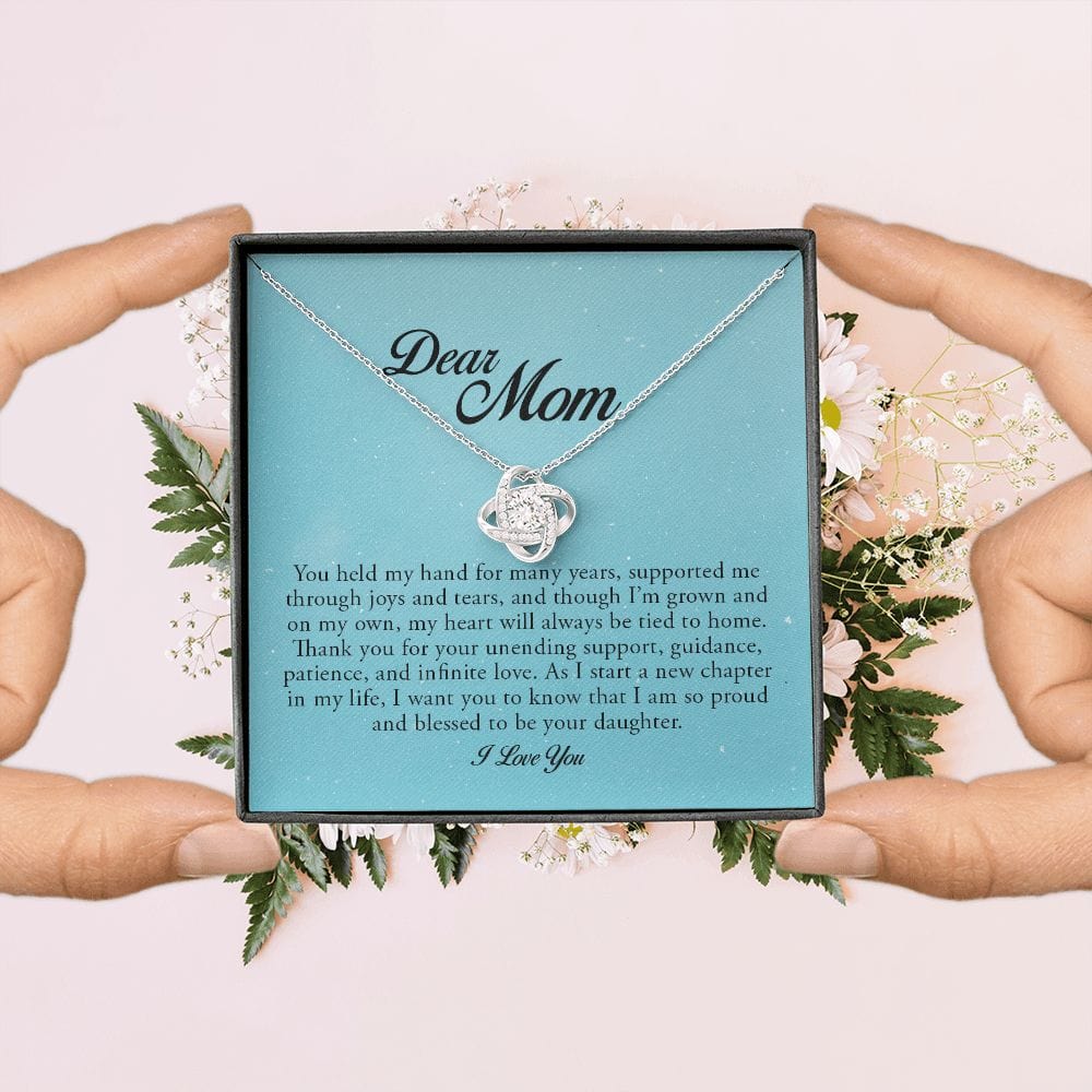 Dear Mom, Love Knot Necklace