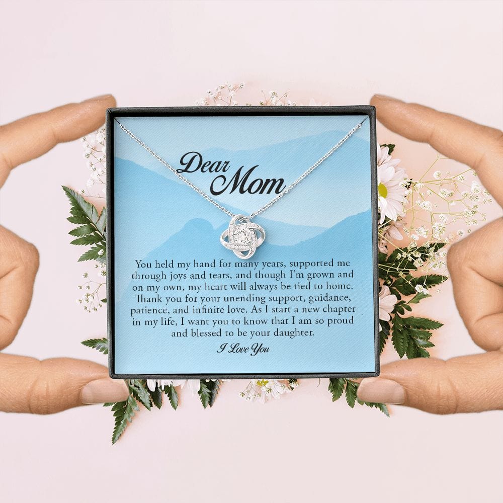 Dear Mom, Love Knot Necklace