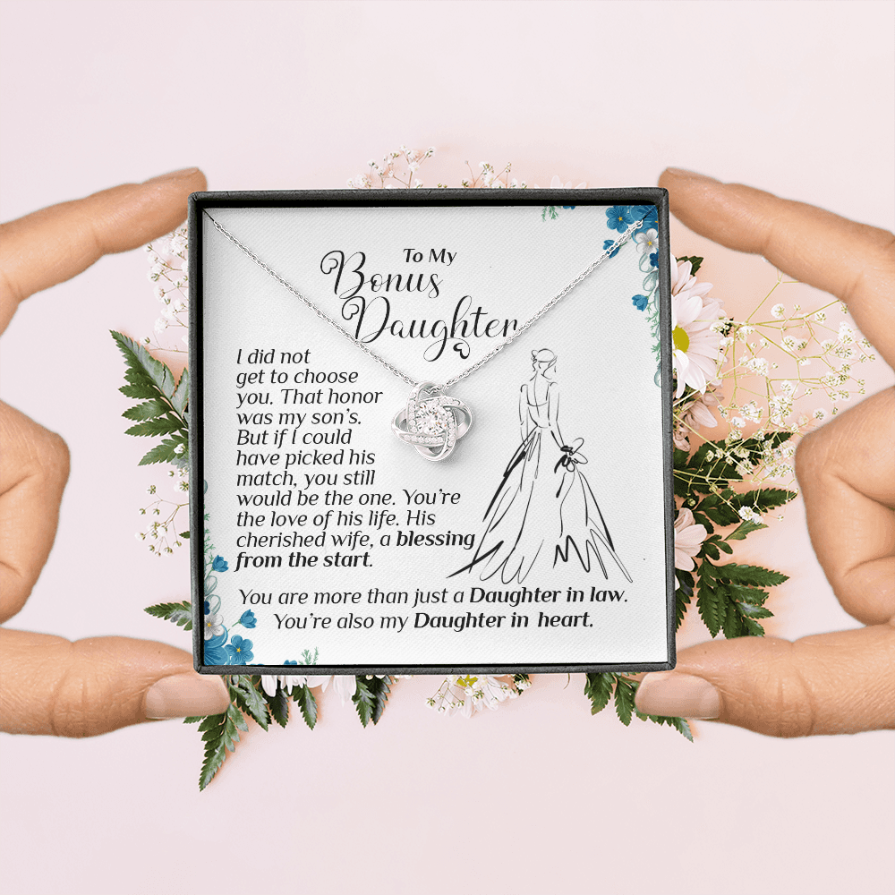 To My Bonus Daughter, Daughter-In-Law Gift On Wedding Day, Future Daughter In Law, Gift For Bride From Mother & Father In Law
