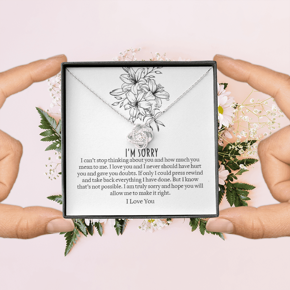 Apology Gift, Love Knot Necklace