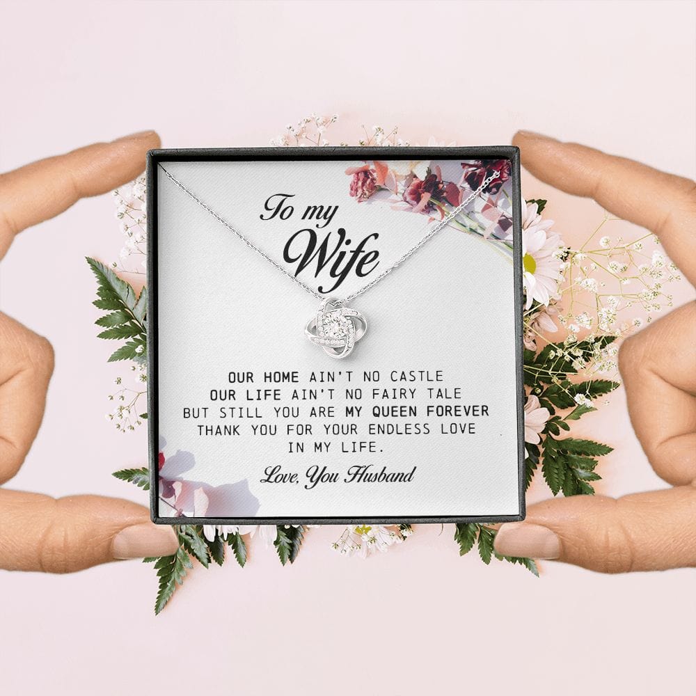 To My Wife, Love Knot Necklace