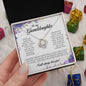 To My Granddaughter, Love Knot Necklace