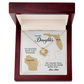To My Daughter Gift, Love Knot Necklace, Mother Daughter Long Distance Gift