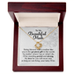 To My Beautiful Mom, Love Knot Necklace