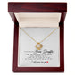 To My Beautiful Bonus Daughter, Love Knot Necklace