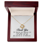 Wedding Officiant Gift, Love Knot Necklace, Thank You for Marrying Us