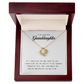 To My Beautiful Granddaughter, Love Knot Necklace,