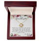To My Granddaughter, Love Knot Necklace