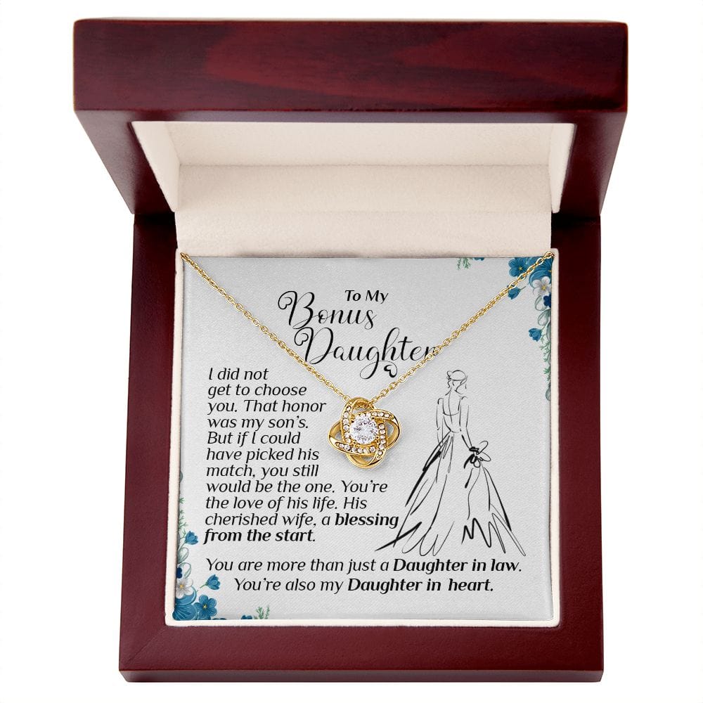 To My Bonus Daughter, Daughter-In-Law Gift On Wedding Day, Future Daughter In Law, Gift For Bride From Mother & Father In Law