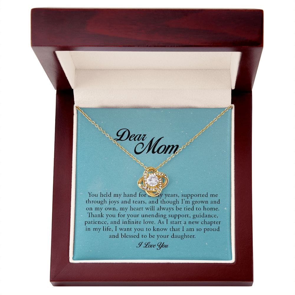 Dear Mom, Love Knot Necklace