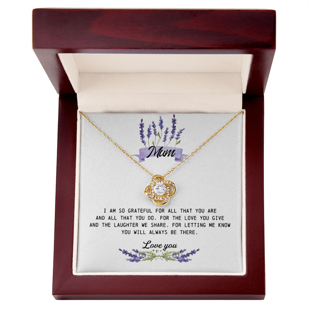 Mum Gift, Love Knot Necklace
