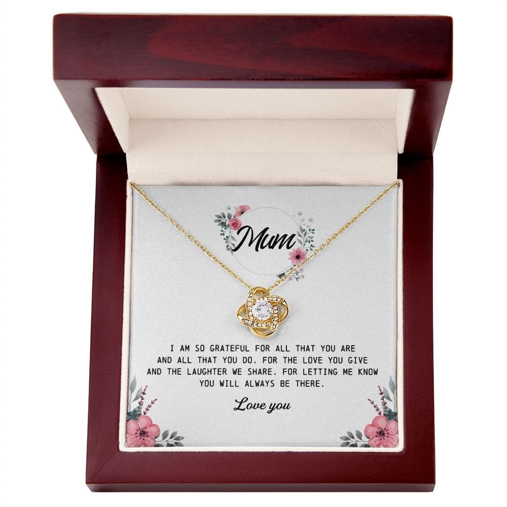 Gift for Mum, Love Knot Necklace
