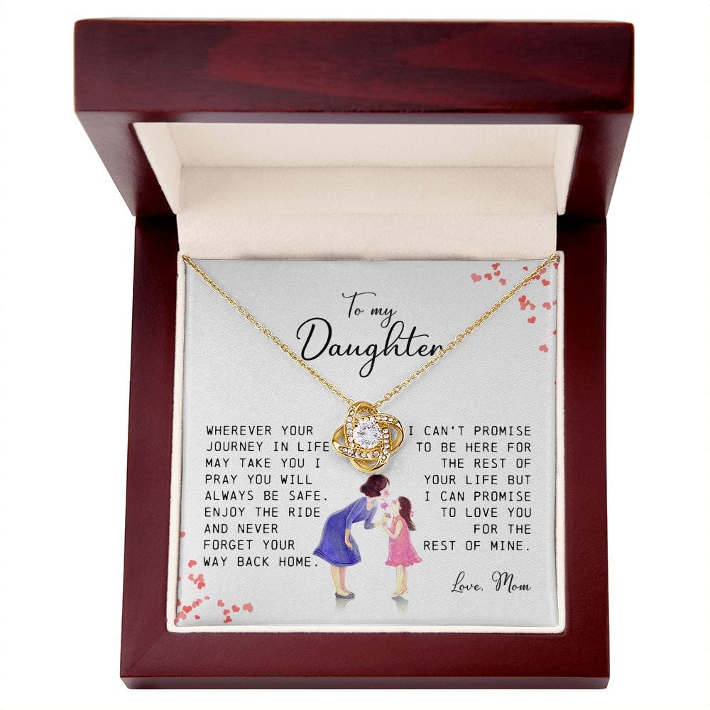 To My Daughter, Love Knot Necklace