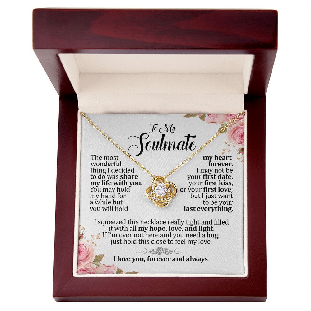 To My Soulmate | Soulmate Gift | Soulmate Jewelry | Soulmate Anniversary Gift | Birthday Message Card with Gift Box