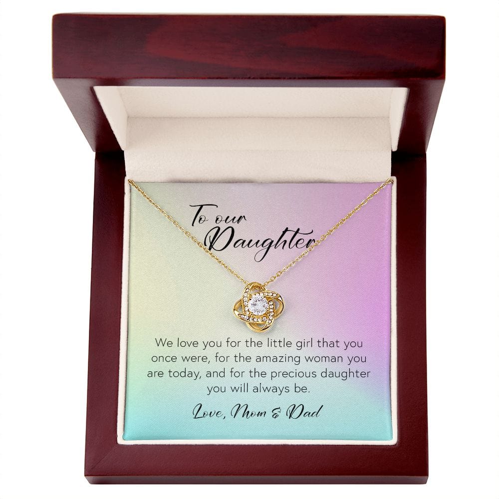 To Our Daughter, Love Knot Necklace