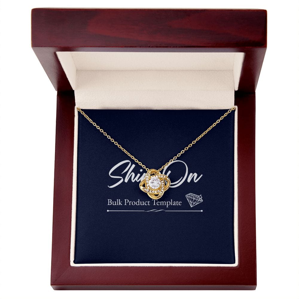 Love Knot Necklace 18K GOLD Template