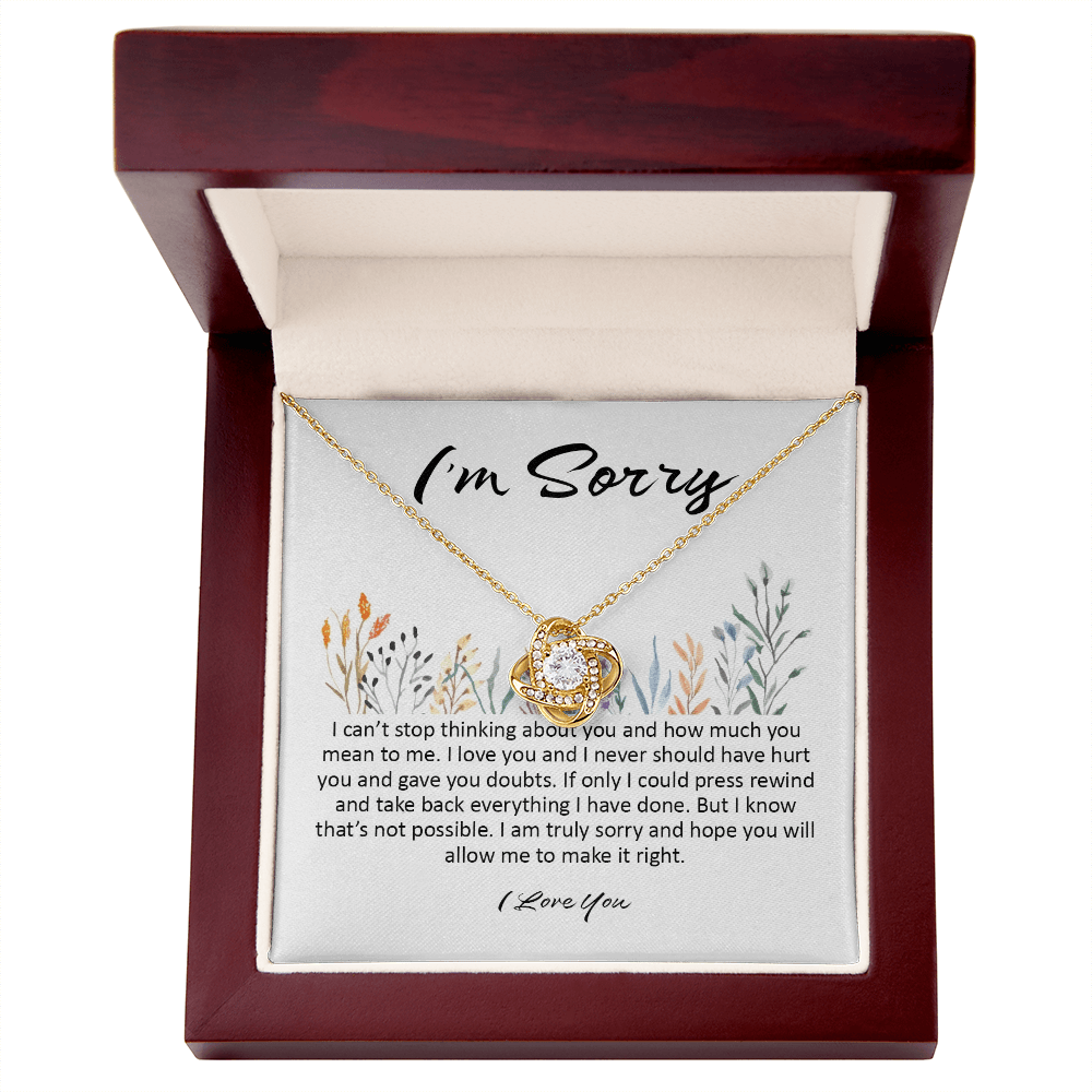 Forgive Me Gift, Love Knot Necklace