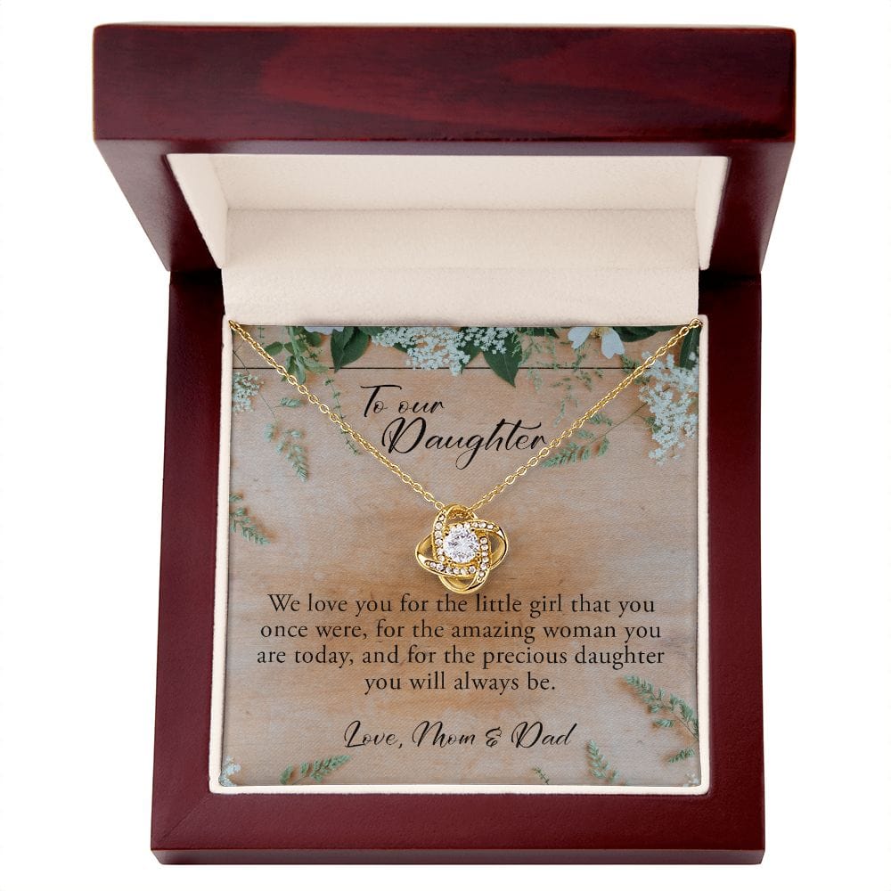 To Our Daughter, Love Knot Necklace