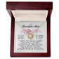 To My Beautiful Mom Love Knot Necklace