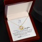 To My Beautiful Bonus Daughter "You Are Wonderful" Love Knot Necklace