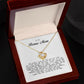 To My Bonus Mom, Love Knot Necklace