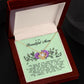 To My Beautiful Mom Love Knot Necklace