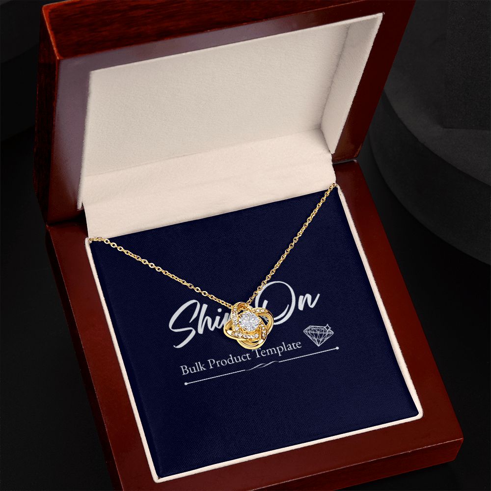 Love Knot Necklace 18K GOLD Template