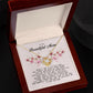 To my Beautiful Mom, Mother's Day Gift, Love Knot Necklace