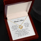 To My Bonus Mom, Love Knot Necklace