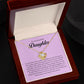 To My Beautiful Daughter, Love Knot Necklace
