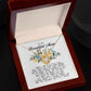 To my Beautiful Mom, Mother's Day Gift, Love Knot Necklace