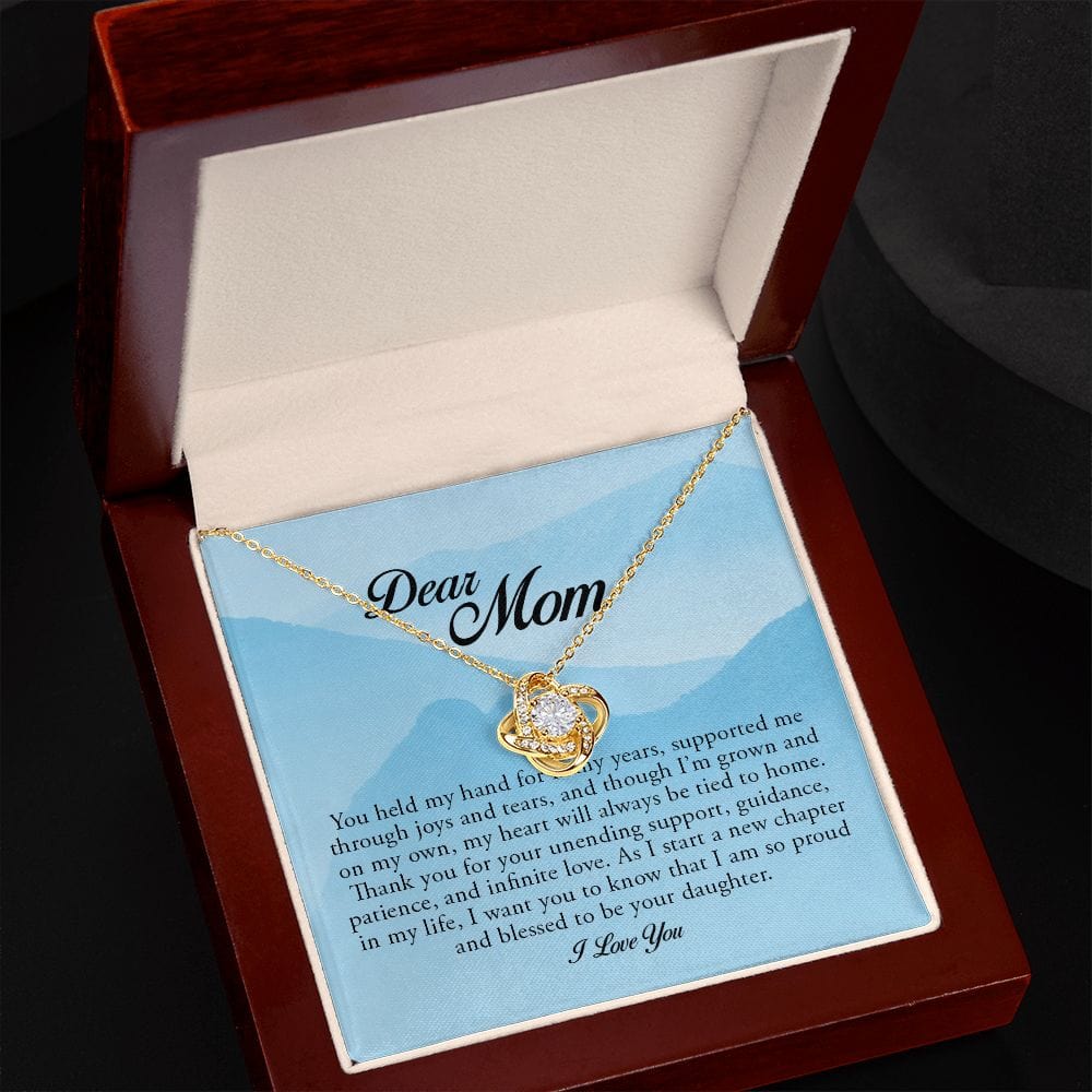 Dear Mom, Love Knot Necklace