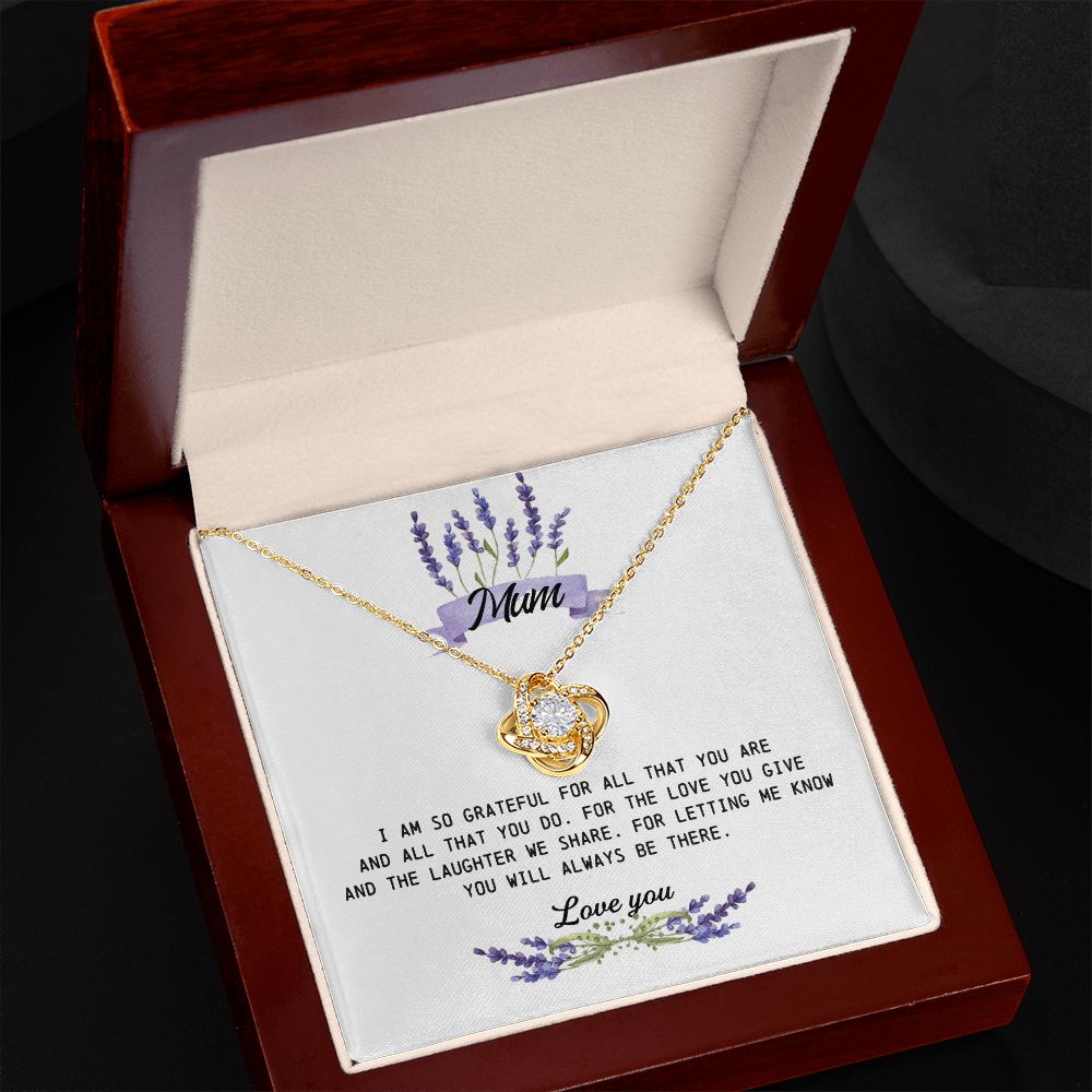 Mum Gift, Love Knot Necklace