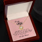 To My Wife, Love Knot Necklace