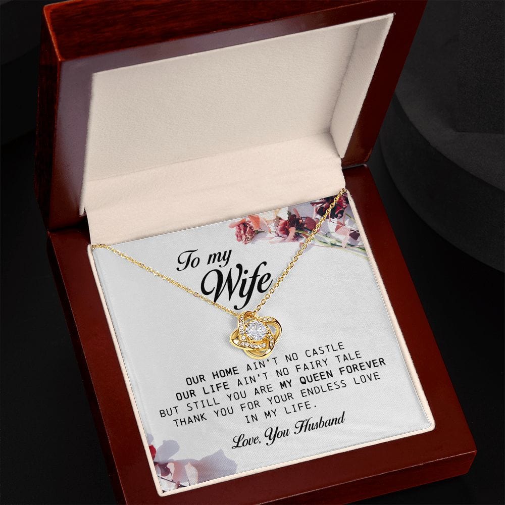 To My Wife, Love Knot Necklace
