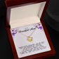 To My Beautiful Mom Love Knot Necklace