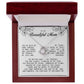 To My Beautiful Mom Love Knot Necklace