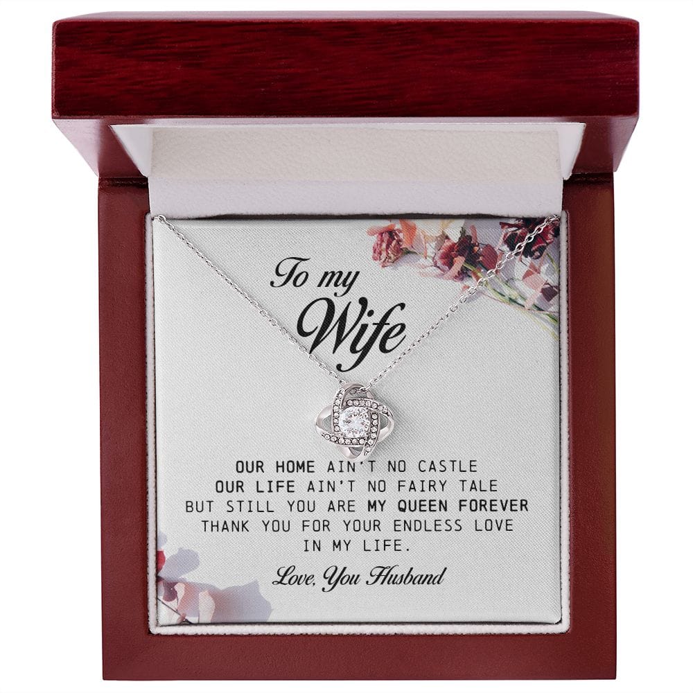 To My Wife, Love Knot Necklace